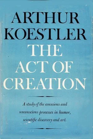 Convoluted Conversation Part 1: cover of the first American edition of THE ACT OF CREATION by Arthur Koestler.