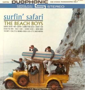 Covers Are Worth More: Beach Boys' SURFIN' SAFARI album with "Duophonic" and "Stereophonic" banners.
