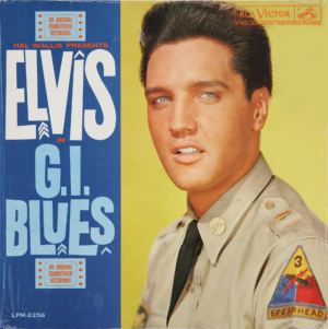 Covers Are Worth More: Elvis Presley's G.I. BLUES album with plain cover.